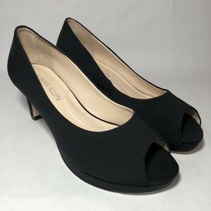 Adrian Allen Open Toe Platform Sara Black Matte